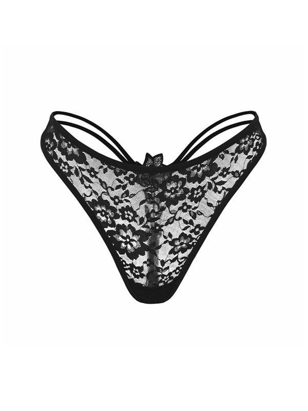 BUYCO Female Unique Rose Lace T-back Thong