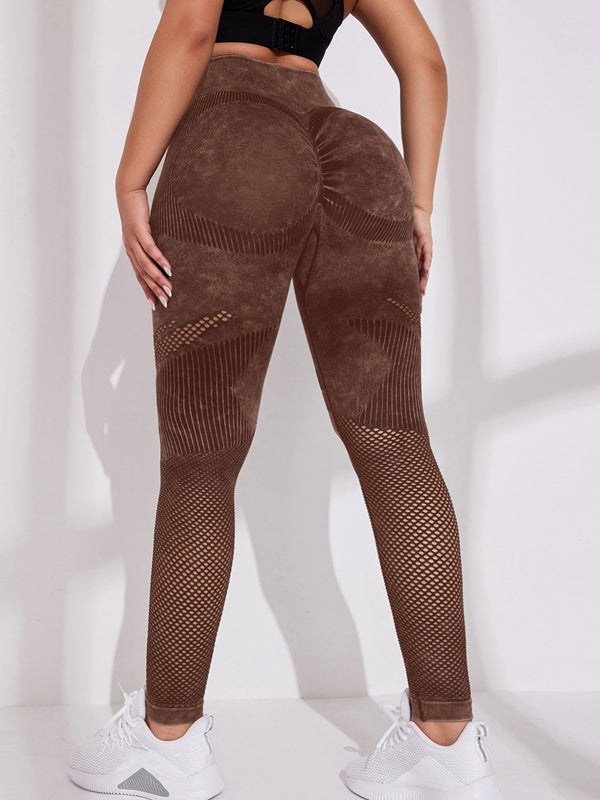 BUYCO Female Denim Fishnet Quick-dry Seamless Leggings