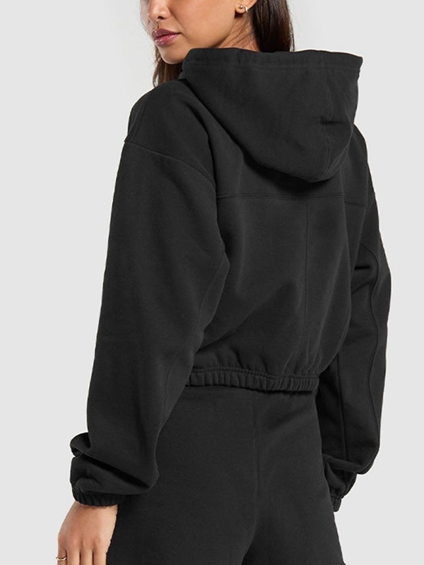 BUYCO Female Zipper Casual Hoodie