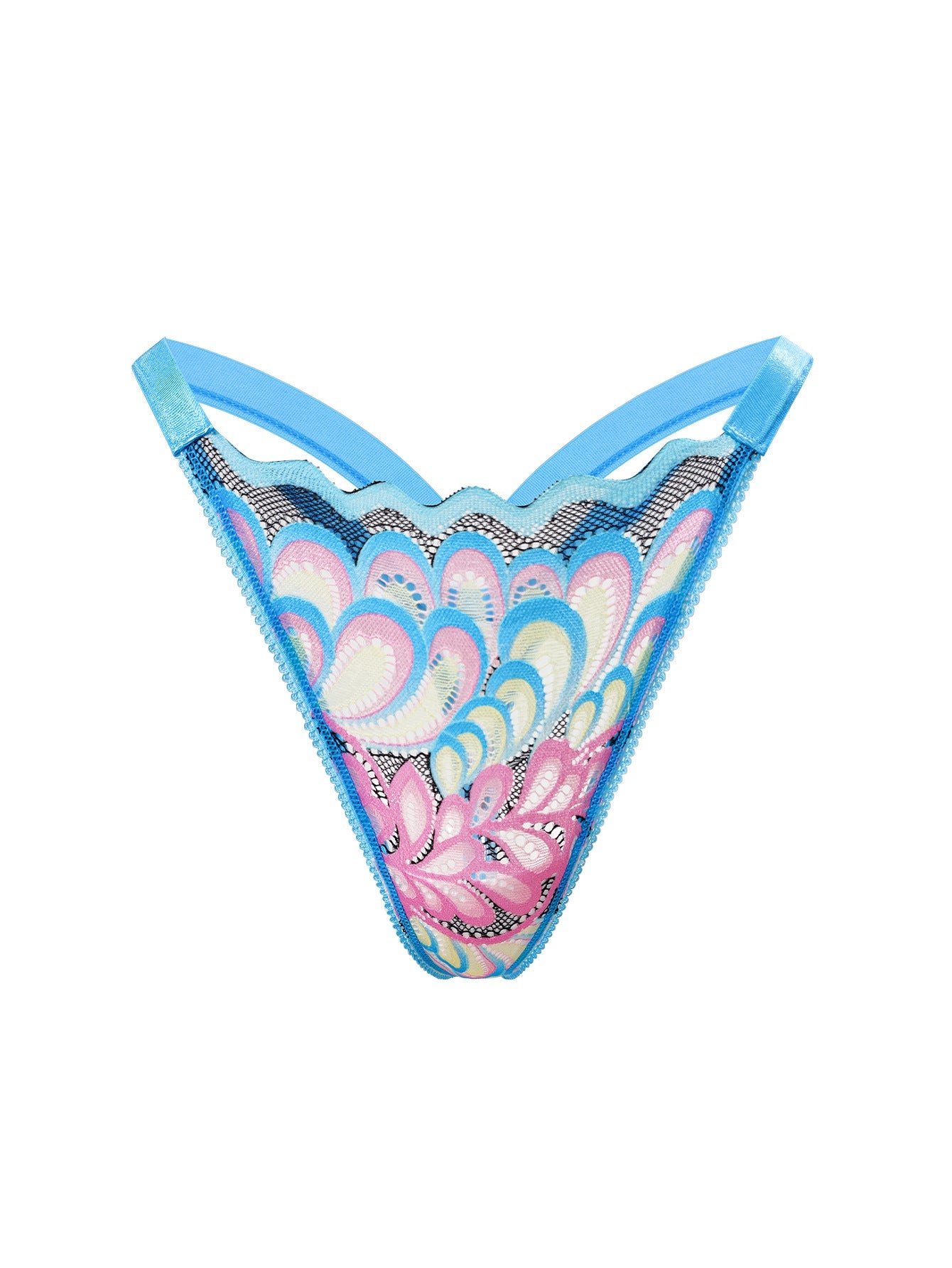 BUYCO Female Print Fitted Lace Ultra-thin Thongs