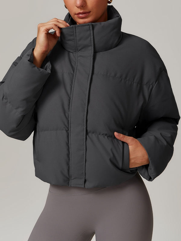 BUYCO Female Pocket Zipper Jackets Coat