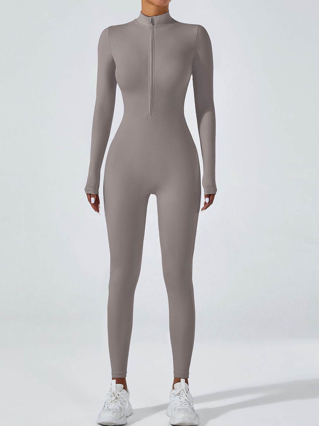 BUYCO Female Zipper Hip-lift Jumpsuit