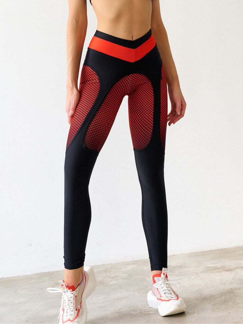 BUYCO Female Pop Style Contrast Color Leggings