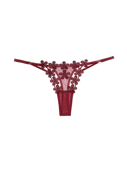 BUYCO Female Lace Flower T-back Panties