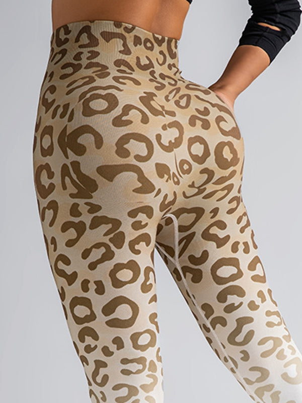 BUYCO Female Trendy Leopard Print Ombre Leggings