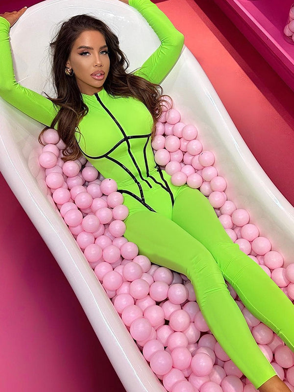 BUYCO Female Trendy Zipper Peach Fit Jumpsuit