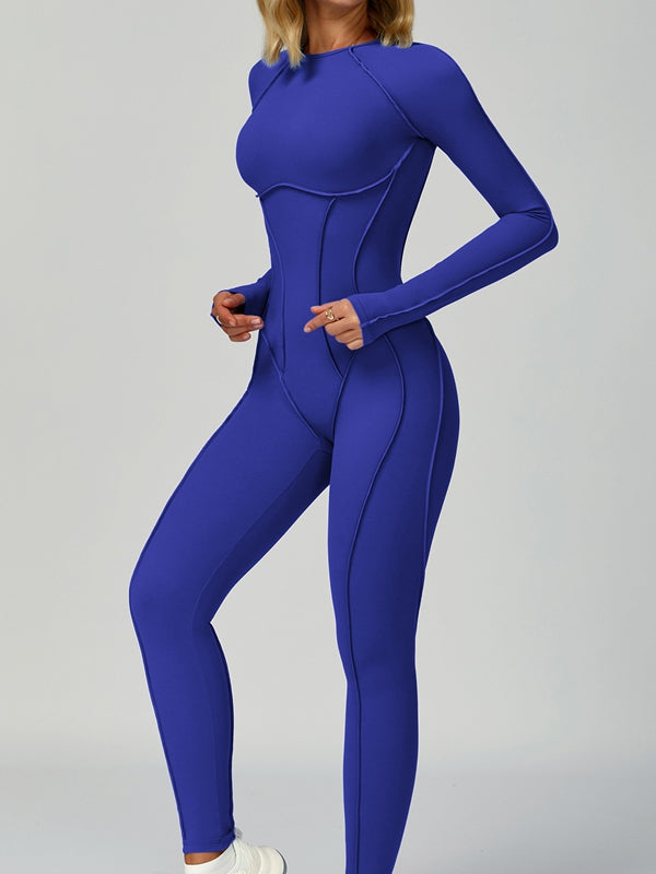 BUYCO Female Heart Backless Long Sleeves Jumpsuit