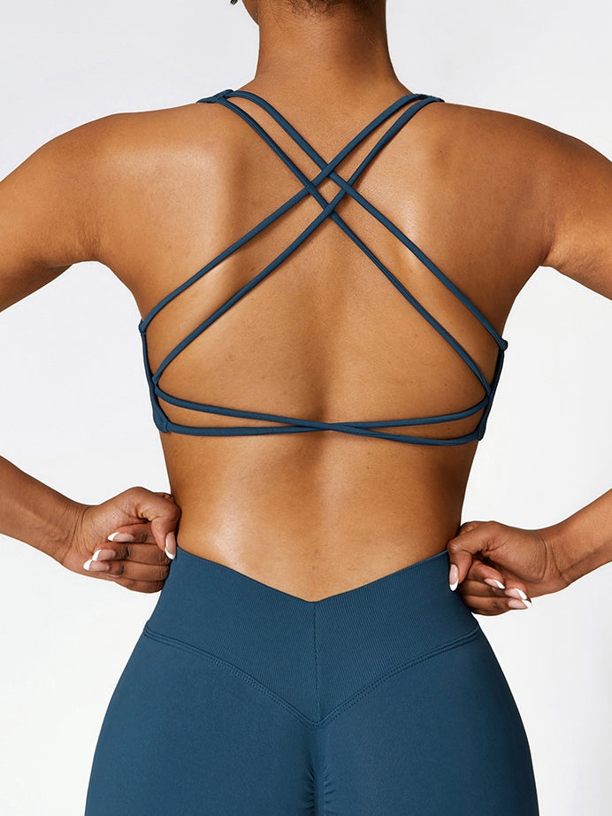 BUYCO Female Seamless Cross Back Sports Bras