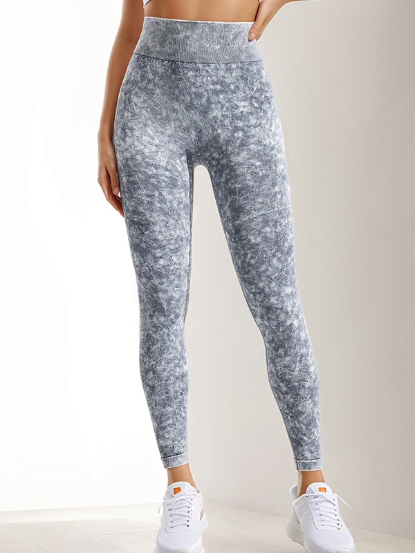 BUYCO Female Seamless Denim Ruched Back Leggings