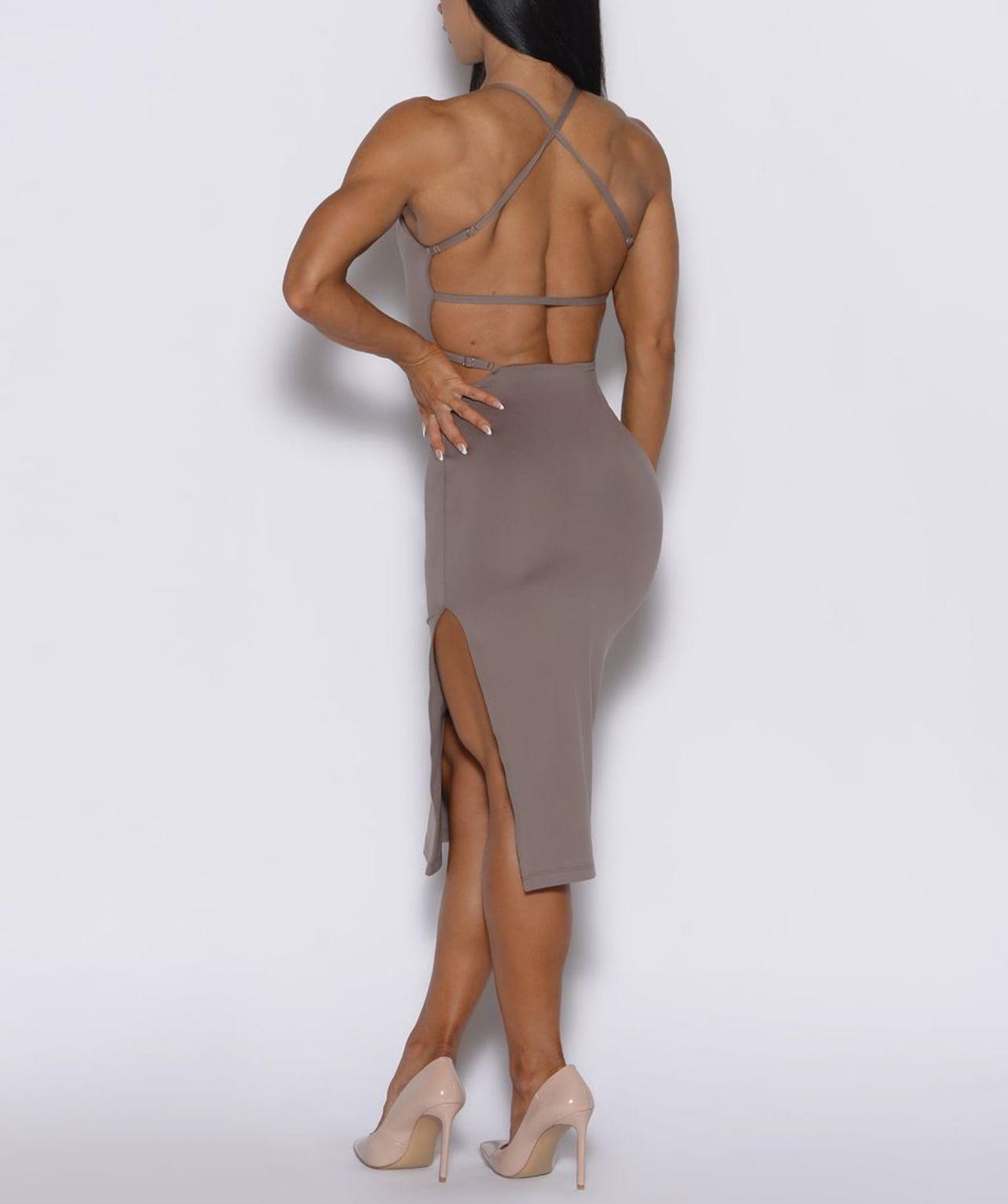 BUYCO Female Cross Back Split Dress