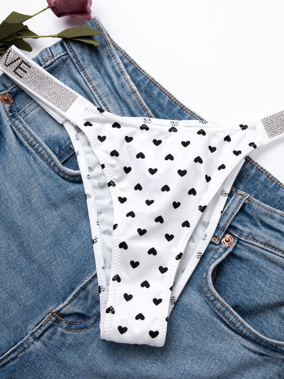 BUYCO Female V Back Dazling Diamond Panties