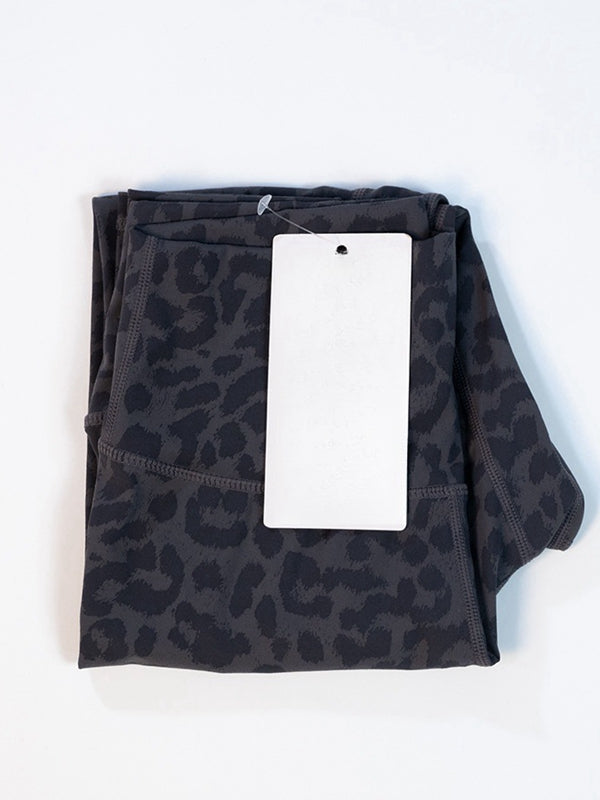 BUYCO Female Fitted Leopard Print Hip-lift Leggings
