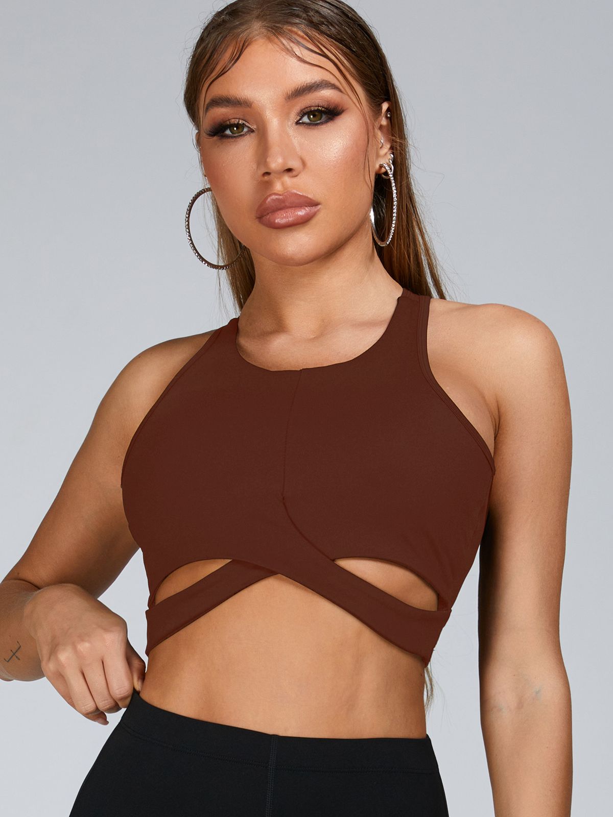 BUYCO Female Cutout Backless Sports Bras