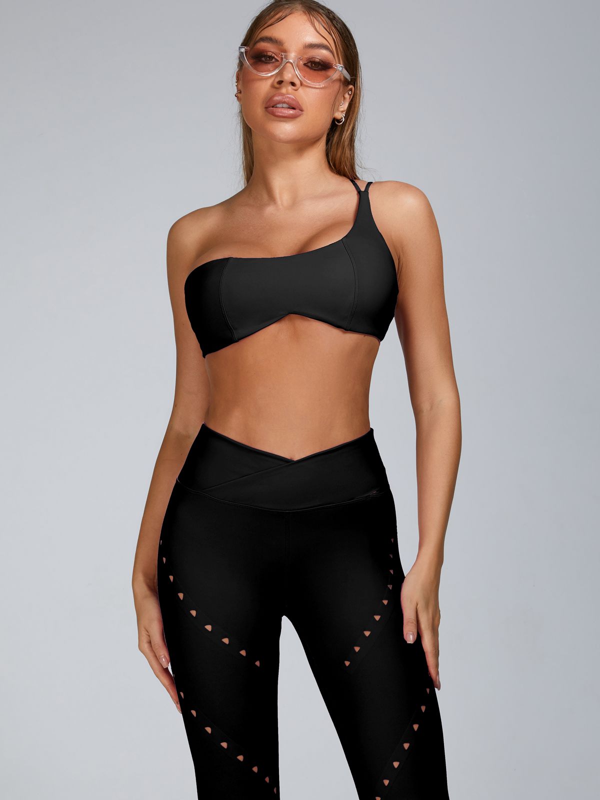 BUYCO Female Cutout V Shape Waist Leggings