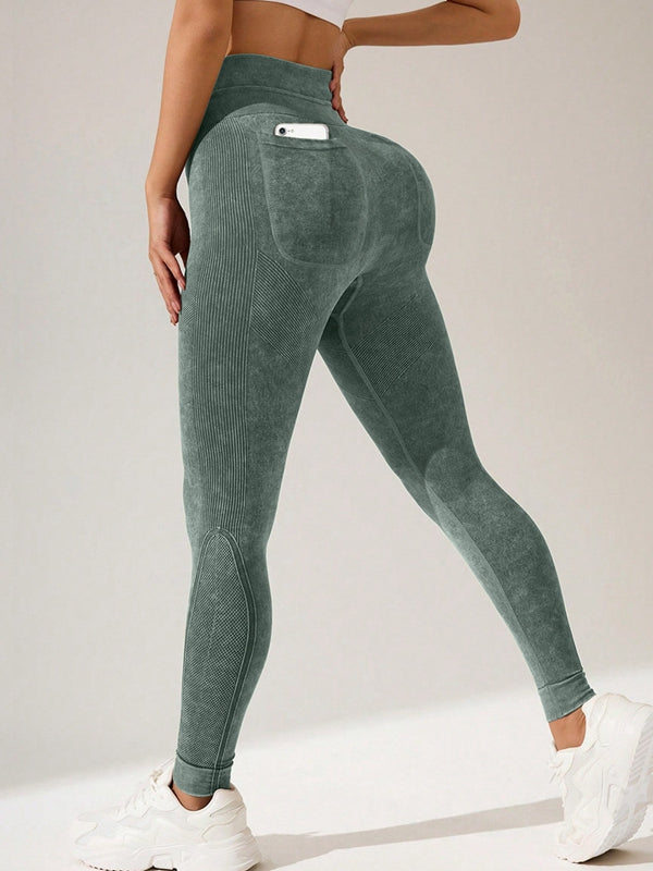 BUYCO Female Seamless Tie-Dye Printed Leggings