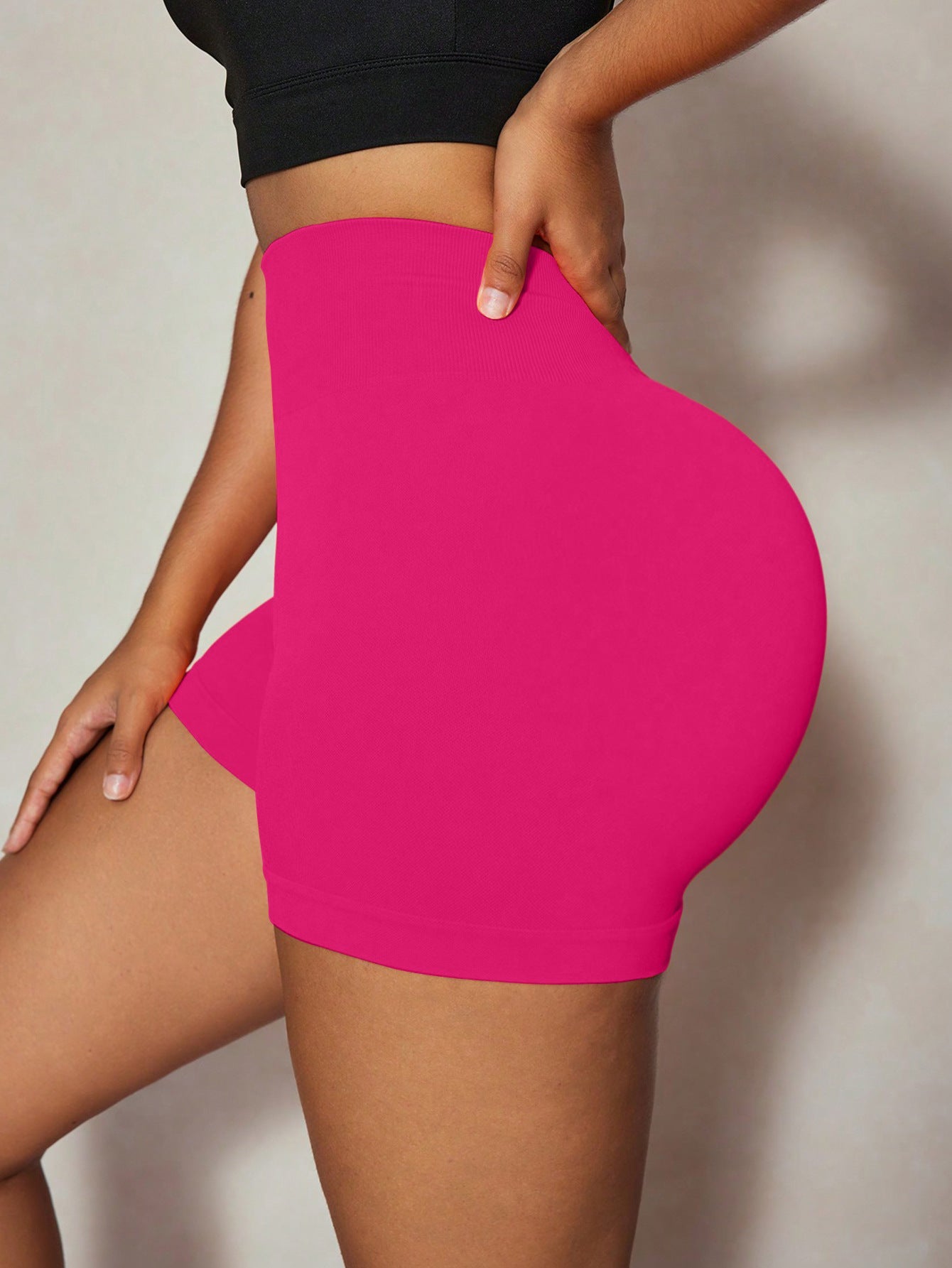 BUYCO Female Super Deep V Back Seamless Shorts
