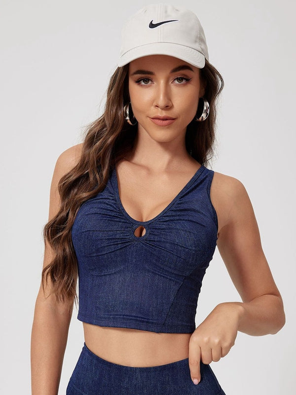 BUYCO Female Faux Denim Quick Flare Leggings