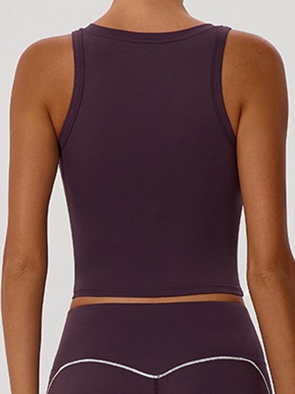 BUYCO Female Contrast Color Stripes Sports Bras