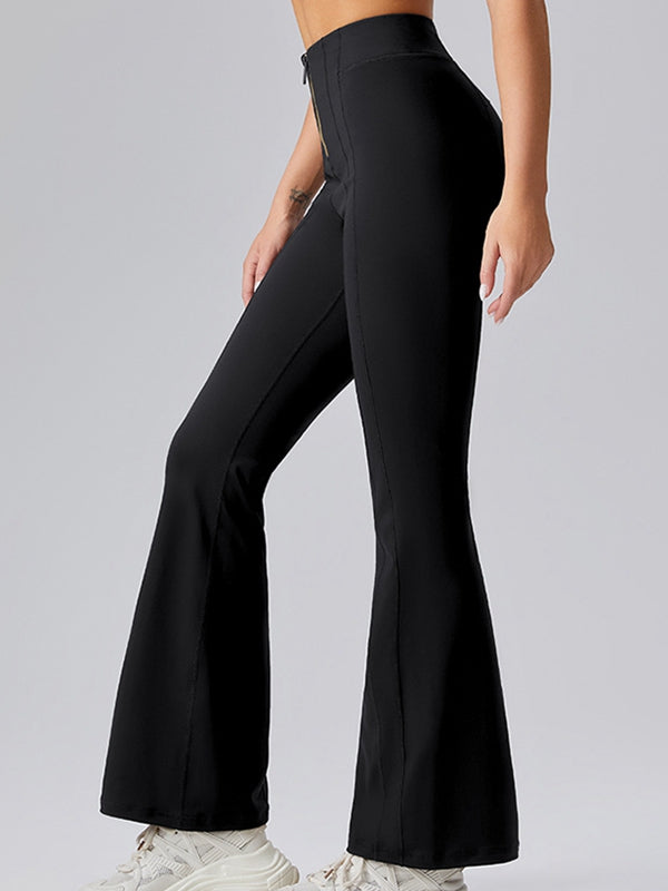 BUYCO Female Fitted Denim Zipper Flare Leggings