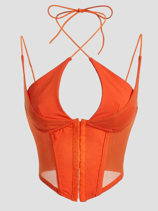 BUYCO Female Mesh Corset Tank