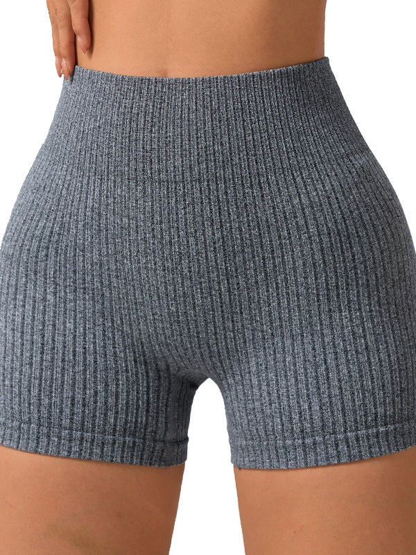 BUYCO Female Ribbed High-elastic Fit Shorts