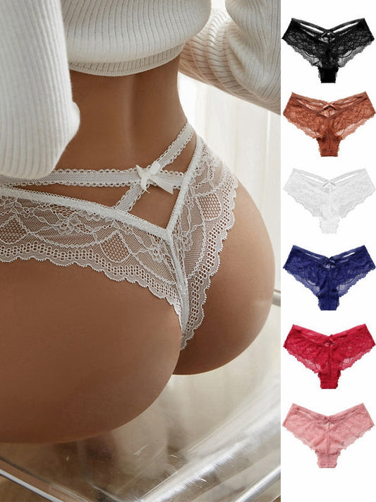 BUYCO  Female Hollow Out T-back Lace Panties