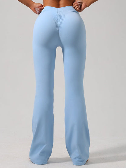 BUYCO Female Flare Ruched Back Hip-lift Leggings