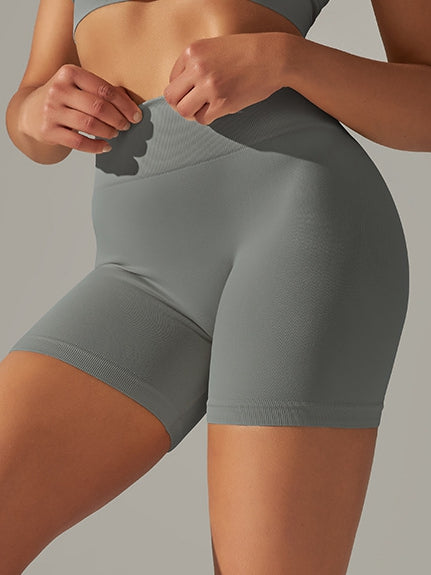 BUYCO Female Seamless Quick-drying Ruched Back Shorts