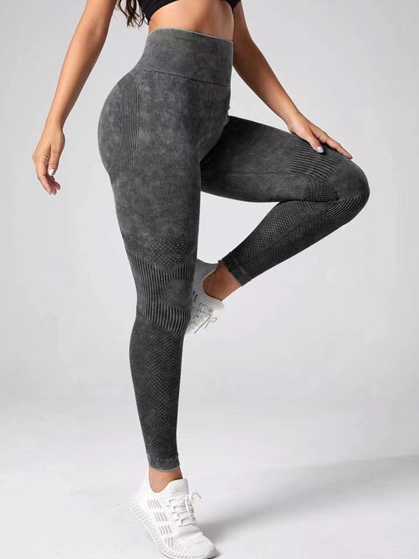 BUYCO Female Denim Ruched Back Quick-dry Seamless Leggings
