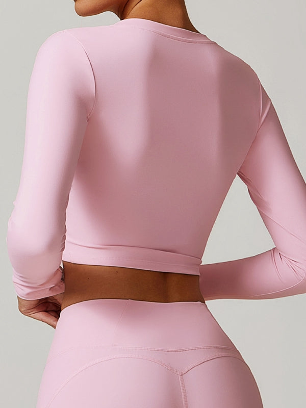 BUYCO Female Fitted V Collar Long Sleeves