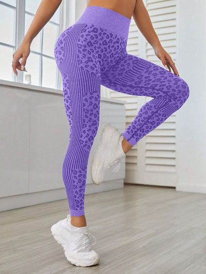 BUYCO Female Leopard Print Quick-dry Fit Leggings