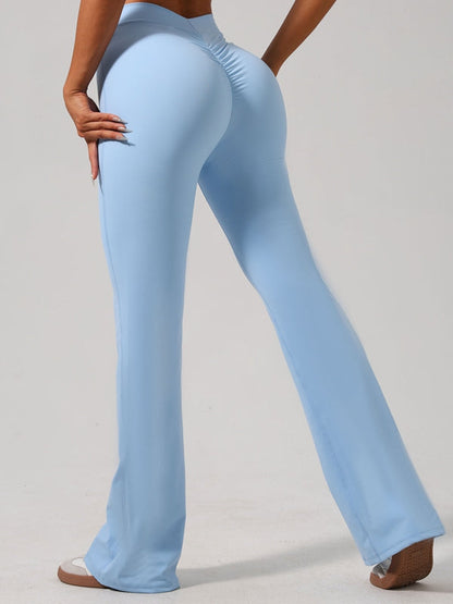 BUYCO Female Flare Ruched Back Hip-lift Leggings