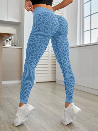 BUYCO Female Leopard Print Quick-dry Fit Leggings