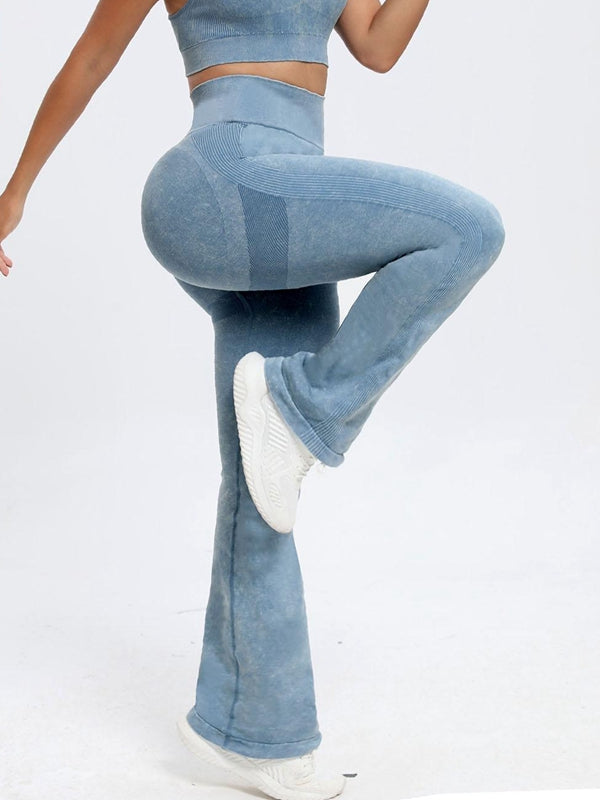 BUYCO Female Denim Flare High-waisted Leggings