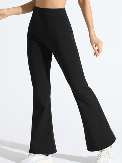 BUYCO Female Flare Fleece High-waisted Leggings