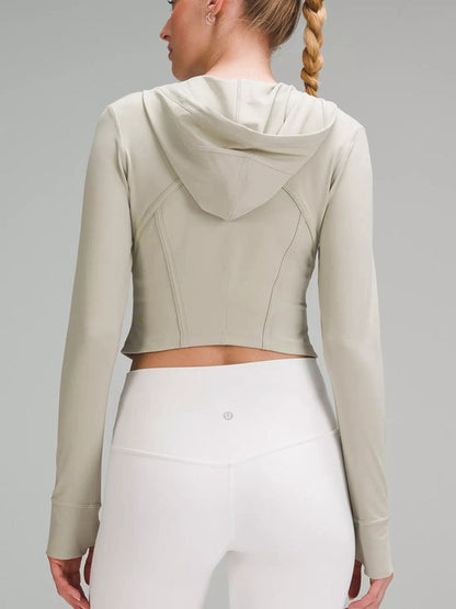 BUYCO Female Zipper Corset Hooded Jacket