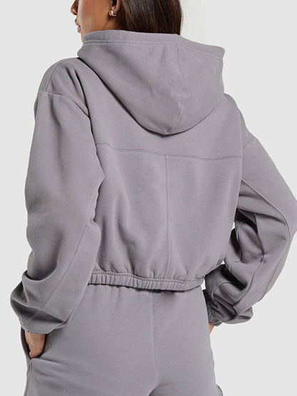 BUYCO Female Zipper Casual Hoodie