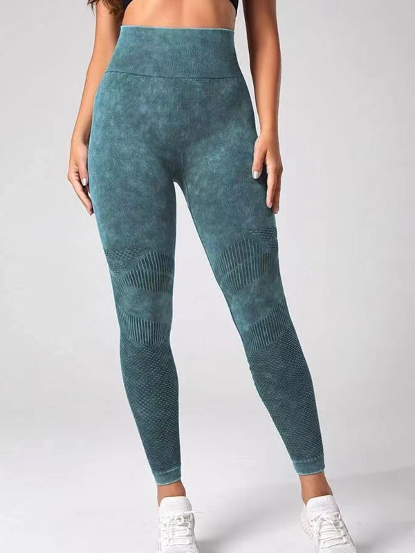 BUYCO Female Denim Ruched Back Quick-dry Seamless Leggings