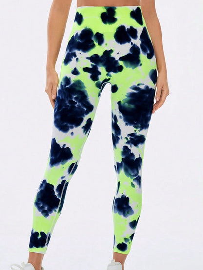 BUYCO Female Modern Tie-dye Quick Dry Hip-lift Leggings