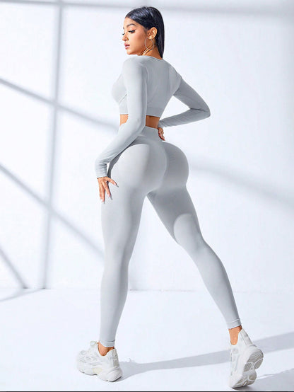 BUYCO Female Ruched Back Seamless Tracksuit