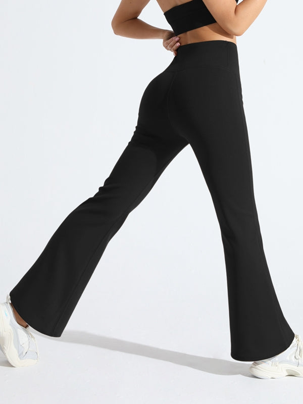 BUYCO Female Flare Fleece High-waisted Leggings