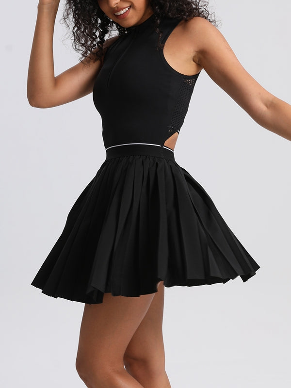 BUYCO Female Zipper Mesh Short Dress