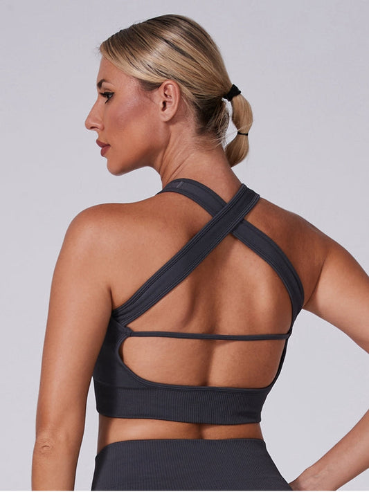 BUYCO Female Cross Back Backless Sports Bras