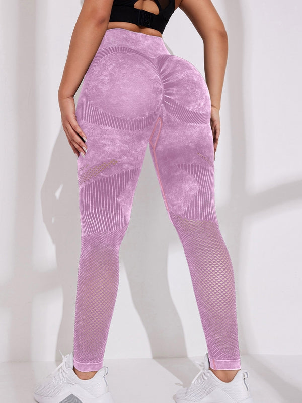 BUYCO Female Denim Fishnet Quick-dry Seamless Leggings