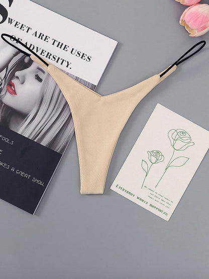 BUYCO Female Solid Color T-back Panties