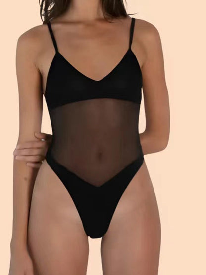BUYCO Female Fitted Sheer Mesh One Piece
