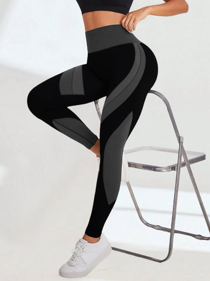 BUYCO Female Contrast color Ruched Back Leggings