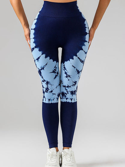 BUYCO Female Modern Tie-dye Ruched Back Leggings