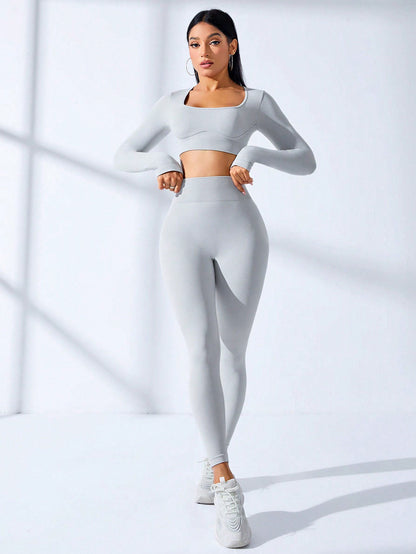 BUYCO Female Ruched Back Seamless Tracksuit