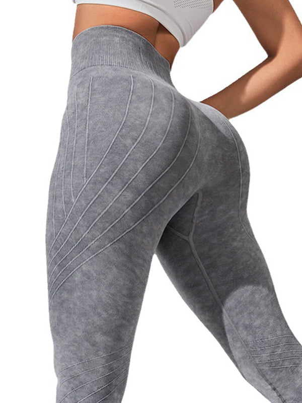 BUYCO Female Denim Ruched Back High-waisted Leggings